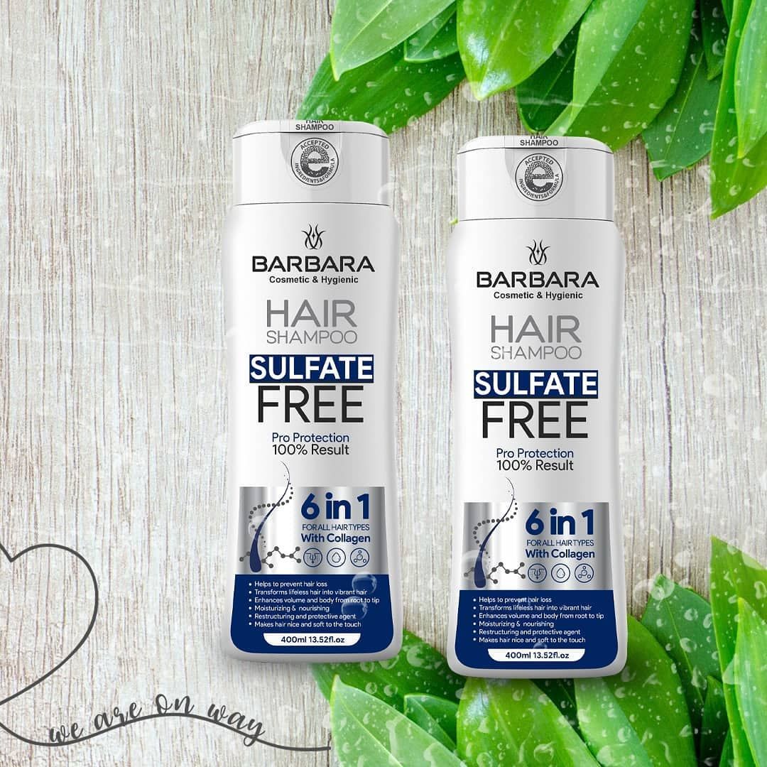 شامپو مو بدون سولفات باربارا مدل Ultra Soft و Pro Protection حجم 400 میلی لیتر مجموعه 2 عددی -  - 7