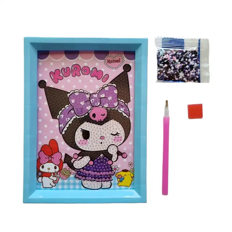 بازی آموزشی مدل ساخت تابلو نقاشی الماسی قاب دار طرح کرومی و ملودی02