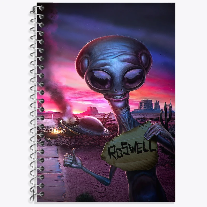 دفتر لغت 50 برگ خندالو طرح آدم فضایی کد F184