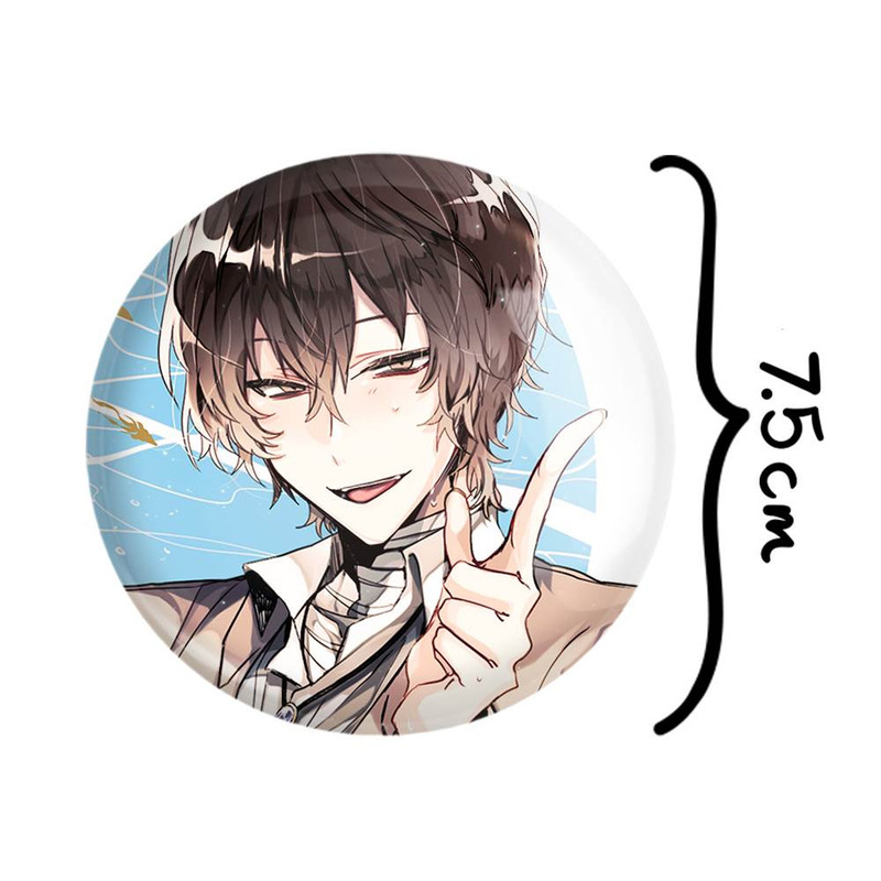 آینه جیبی خندالو مدل اوسامو دازای انیمه سگ های ولگرد بانگو  کد 11755