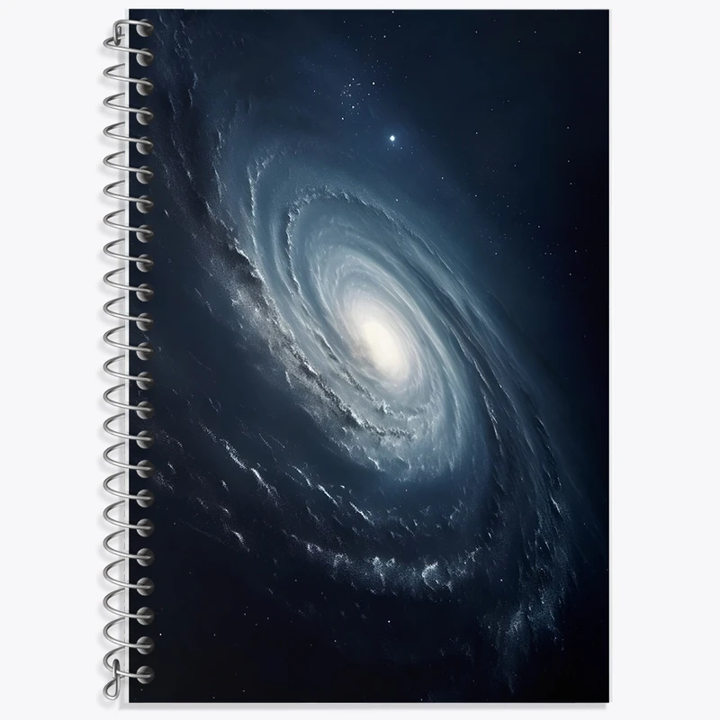 دفتر زبان 50 برگ خندالو مدل دو خط طرح کهکشان کد F1322