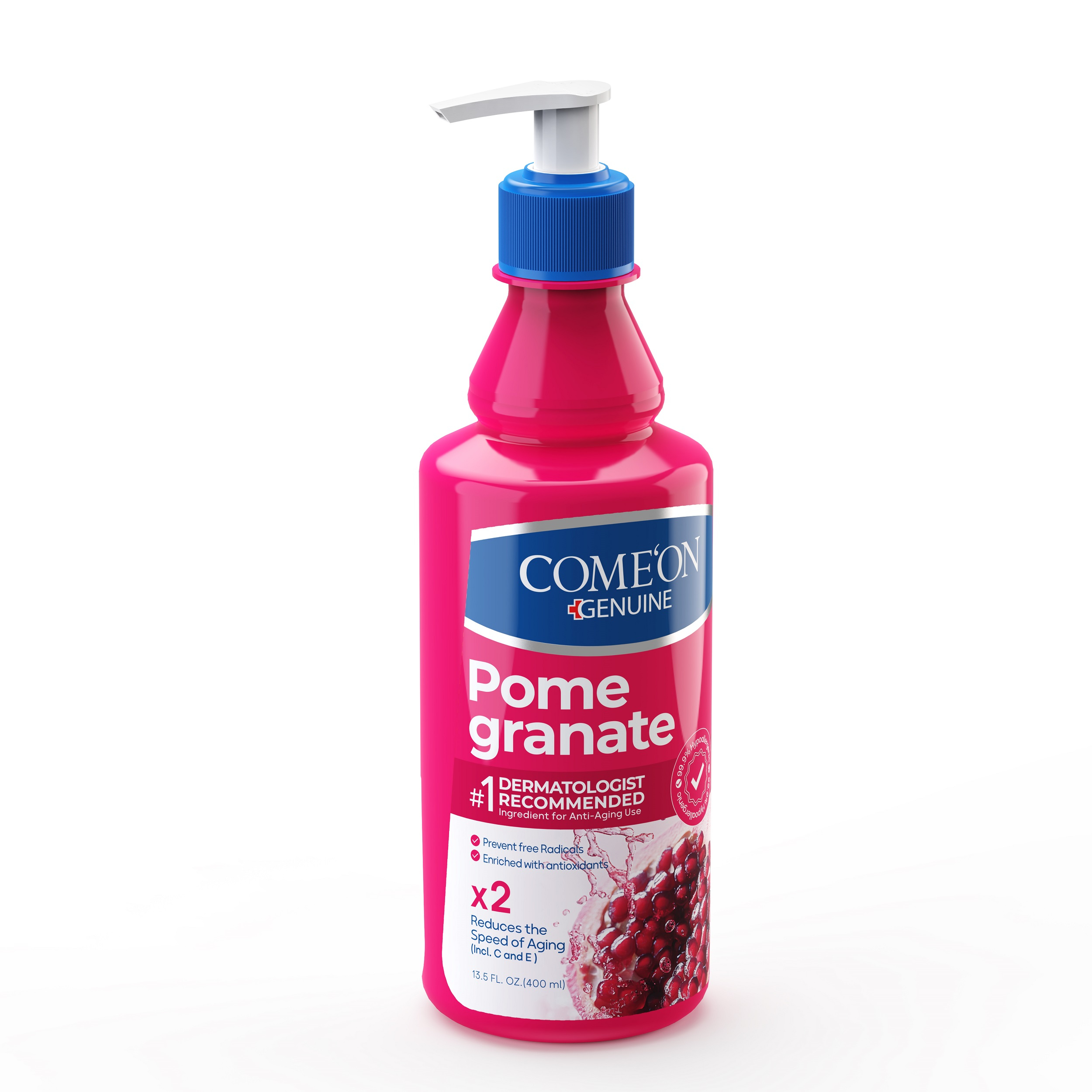 کرم مرطوب کننده کامان مدل انار مناسب برای انواع پوست حجم 400 میلی لیتر