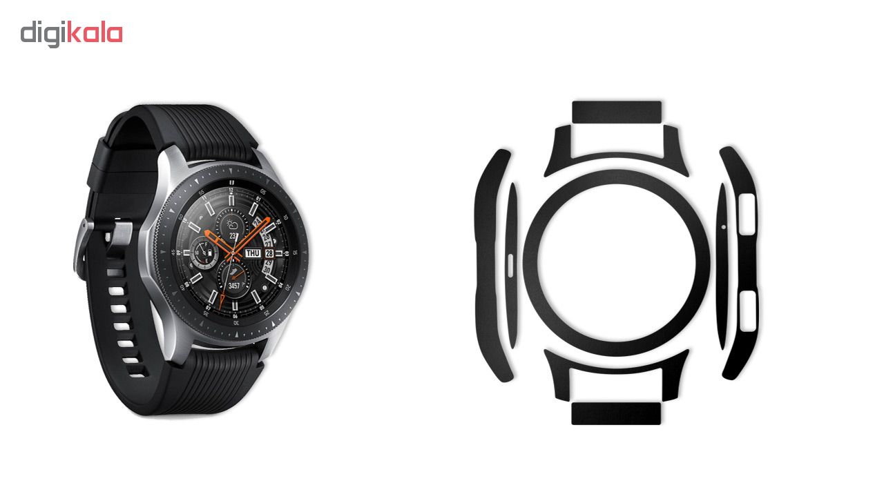 بسته 2 عددی برچسب ماهوت مدل Black-color-shades Special مناسب برای ساعت هوشمند Samsung Galaxy Watch 46mm