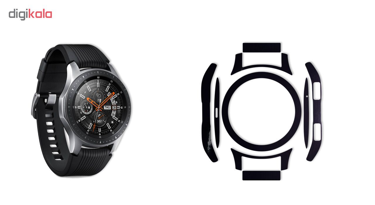 بسته 2 عددی برچسب ماهوت مدل Black-color-shades Special مناسب برای ساعت هوشمند Samsung Galaxy Watch 46mm