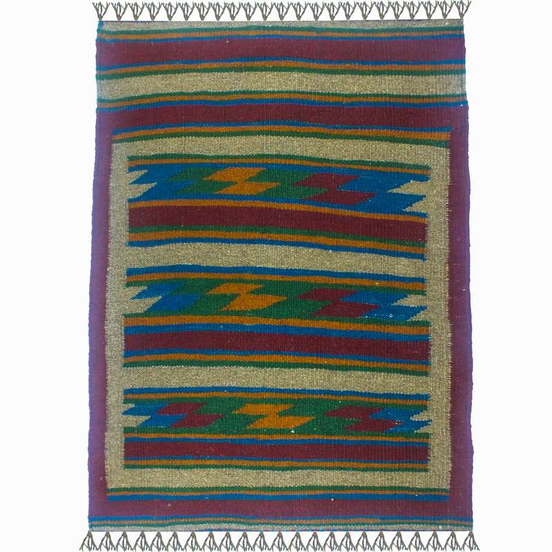 گلیم دستبافت یک متری آریا راگز کد 25818