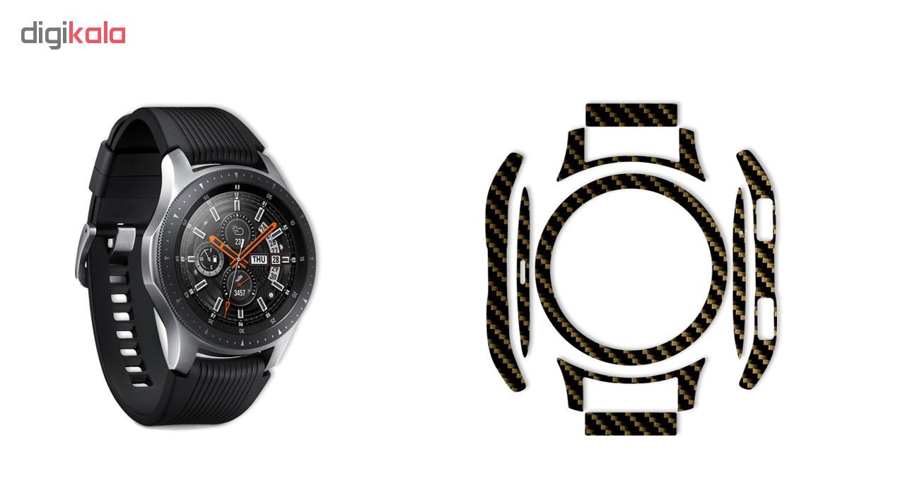 بسته 2 عددی برچسب ماهوت مدل Shine Carbon-fiber مناسب برای ساعت هوشمند Samsung Galaxy Watch 46mm