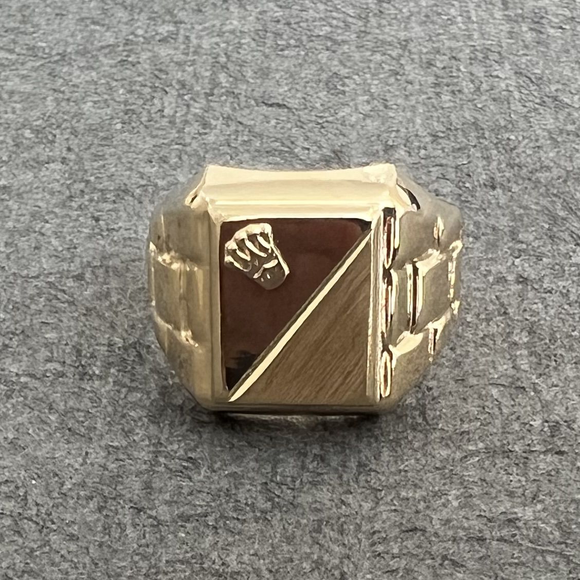 انگشتر طلا 18 عیار مردانه دوست خوب مدل dk233  -  - 3