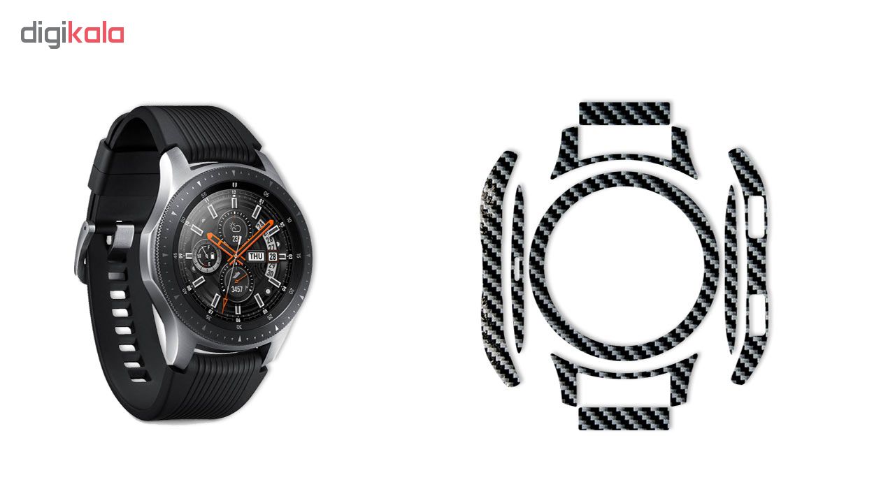 بسته 2 عددی برچسب ماهوت مدل Shine Carbon-fiber مناسب برای ساعت هوشمند Samsung Galaxy Watch 46mm