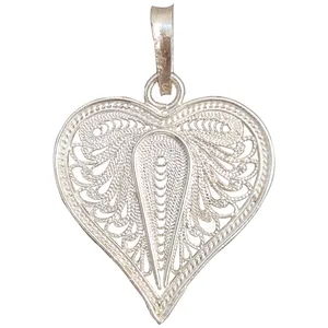 آویز گردنبند نقره طرح قلب کد RM29