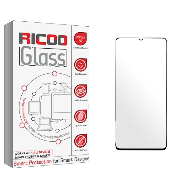 محافظ صفحه نمایش شیشه ای ریکو مدل RiC2 مناسب برای گوشی موبایل شیائومی Redmi 9T