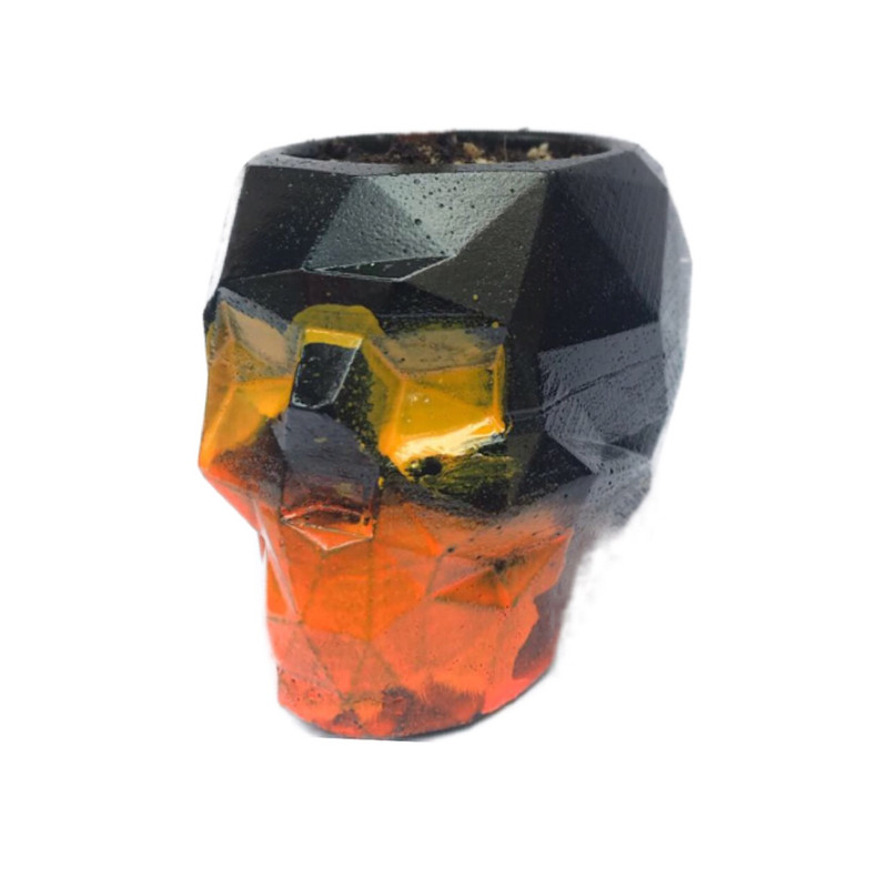 گلدان بتني مدل اسكال فيس