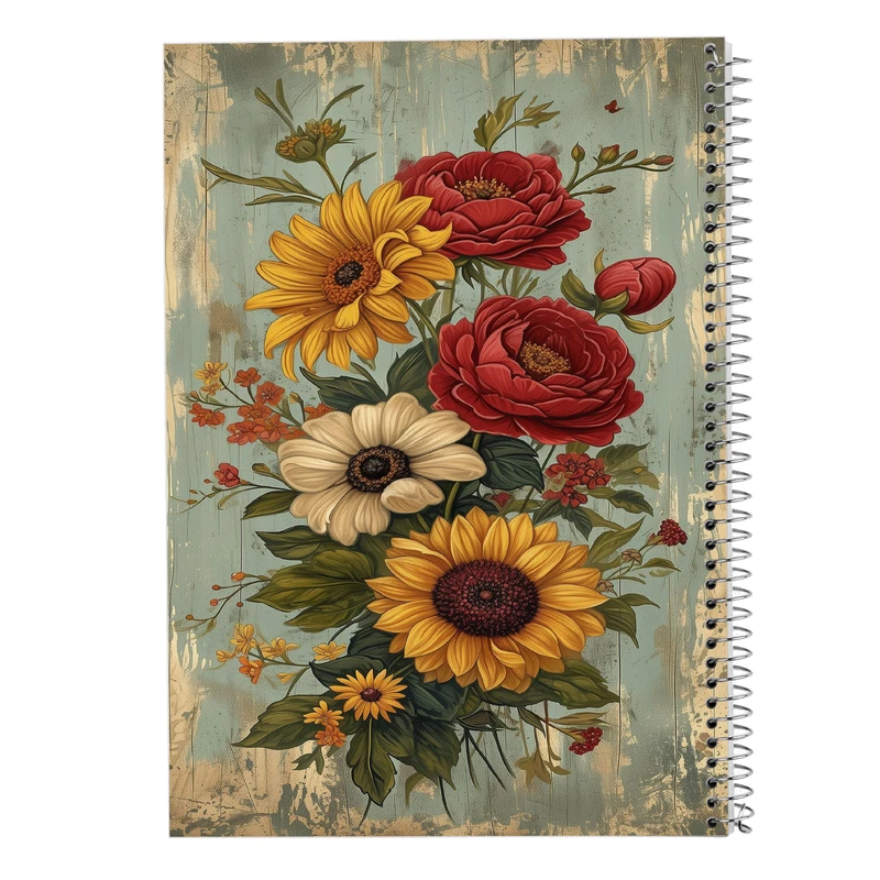 دفتر نقاشی 50 برگ مدوپد مدل گل کد DF13378