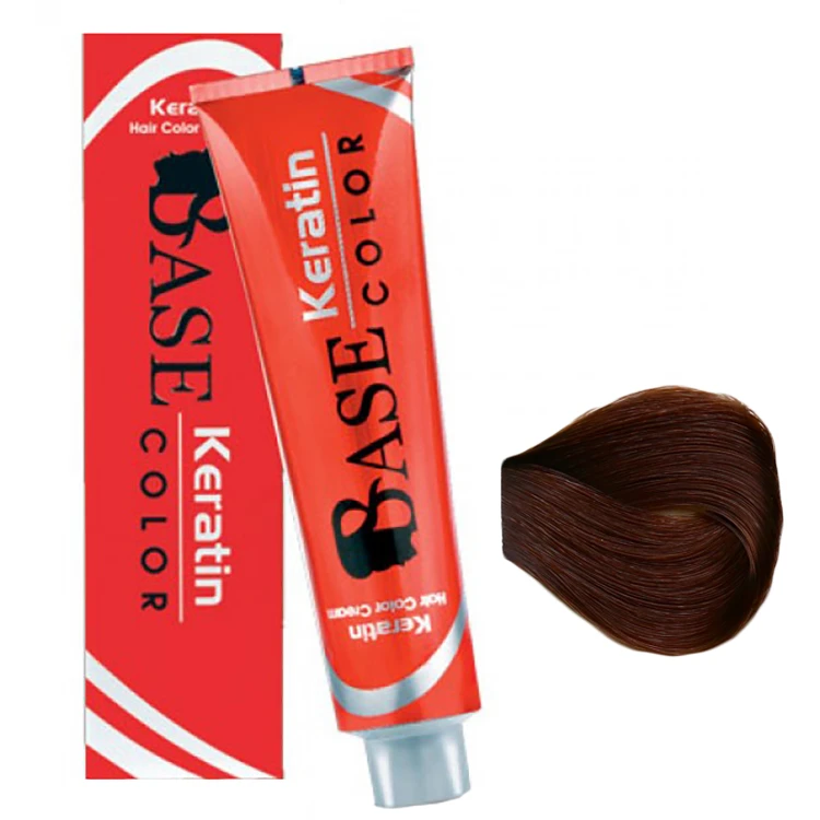 رنگ مو بیس کالر مدل کراتین شماره 8.3 حجم 125 میلی لیتر رنگ بلوند طلایی روشن