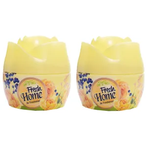 خوشبوکننده هوا هوم فرش مدل FLOWER رایحه رُز زرد حجم 130میلی لیتر مجموعه دو عددی