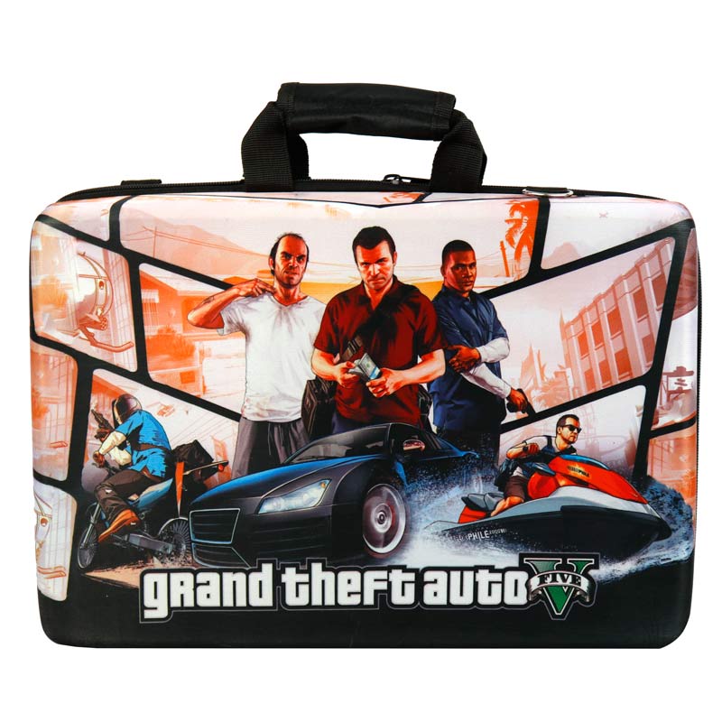 کیف حمل کنسول بازی پلی استیشن 5 مدل GTA V طرح ۳ کارکتر
