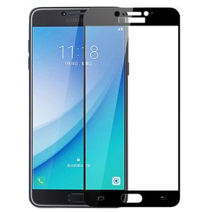 نقد و بررسی محافظ صفحه نمایش شیشه ای تمپرد مدل Full Cover مناسب برای گوشی موبایل سامسونگ Galaxy C7 Pro توسط خریداران