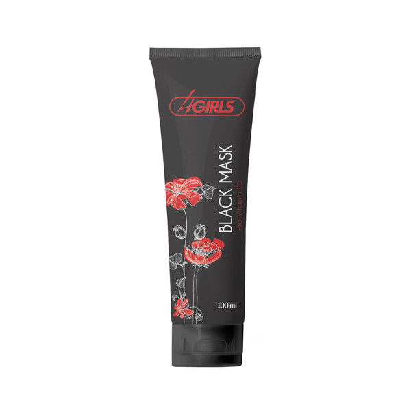 ماسک صورت فور گیرلز مدل Black Mask حجم 100 میلی لیتری