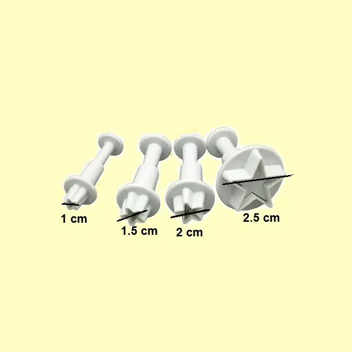 قالب شیرینی به گز مدل ستاره مجموعه 4 عددی