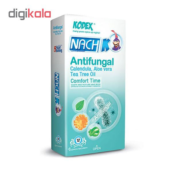 کاندوم ناچ کدکس مدل ANTIFUNGAL مجموعه 12 عددی کاندوم ناچ کدکس مدل ANTIFUNGAL مجموعه 12 عددی