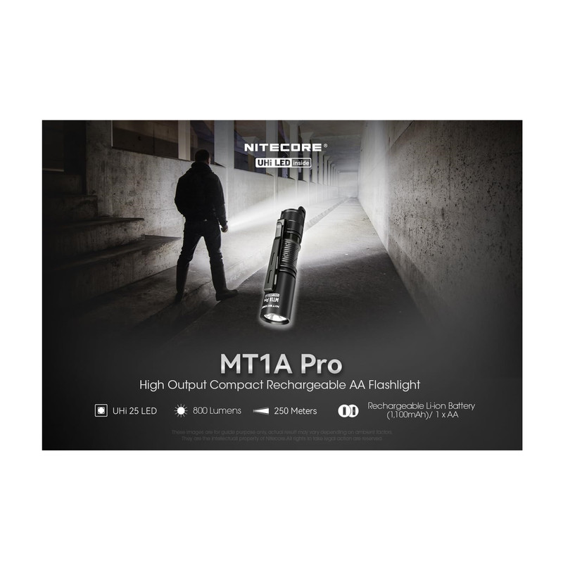 چراغ قوه دستی نایت کر مدل MT1APRO با نور مهتابی