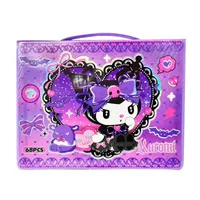 بسته لوازم تحریر مدل کرومی عروسکی کد 11 مجموعه 68 عددی