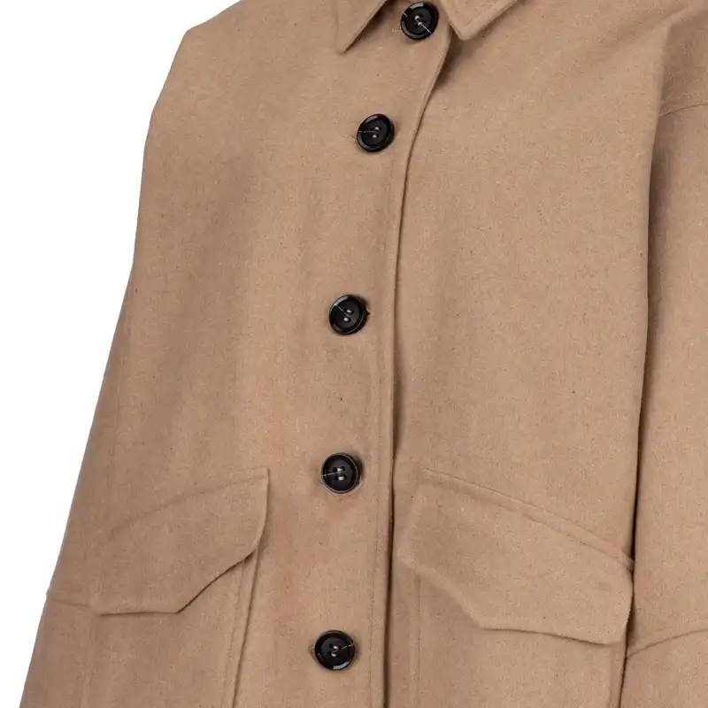 کت زنانه سرژه مدل 230141 رنگ کرم