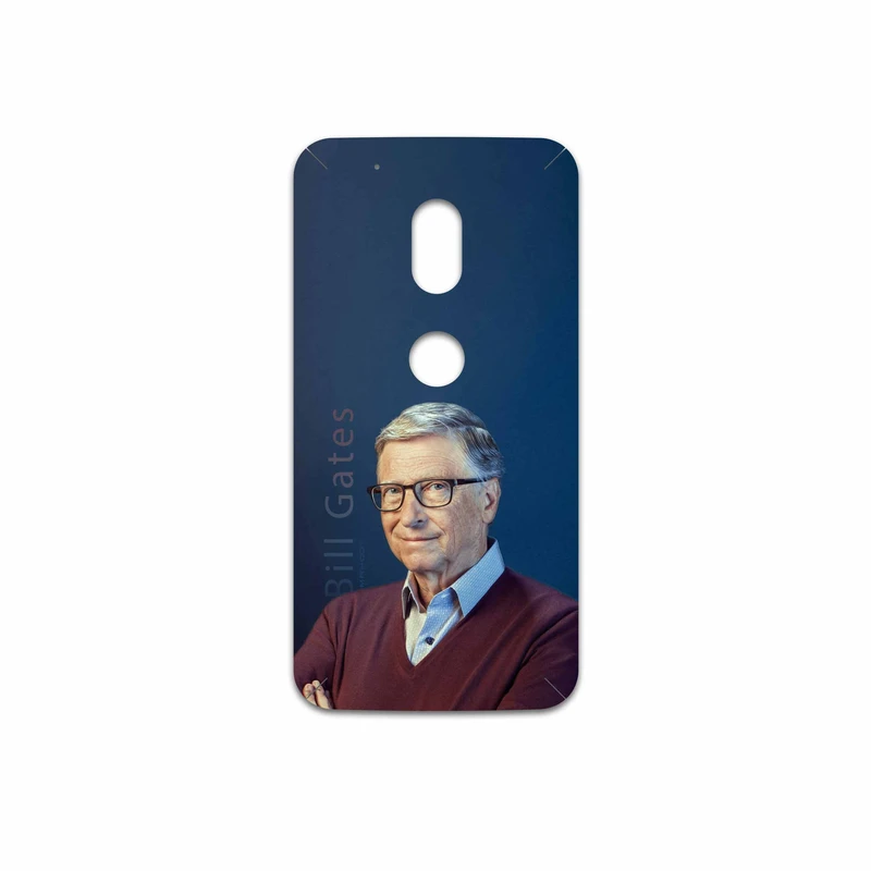 برچسب پوششی ماهوت مدل Bill Gates مناسب برای گوشی موبایل موتورولا Moto G4 Play