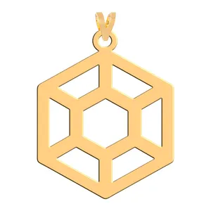 آویز گردنبند طلا 18 عیار زنانه فرشته مدل اسلیمی WNL-000056