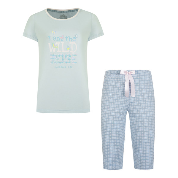 ست تی شرت آستین کوتاه و شلوارک زنانه ناربن مدل 15211047005003