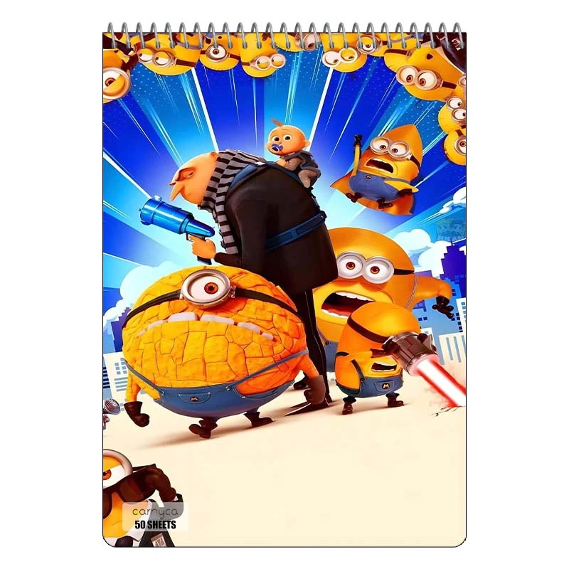 دفتر نقاشی 50 برگ سیمی کارنیکا طرح من نفرت انگیز Despicable Me کد 52778