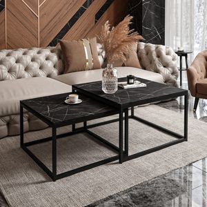 نقد و بررسی میز جلومبلی دیزم مدل CO_H100_80_SB بسته 2 عددی توسط خریداران