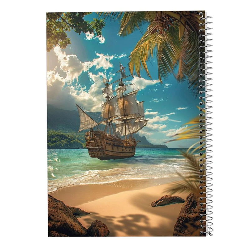 دفتر شطرنجی 50 برگ مدوپد طرح کشتی کد DF15120