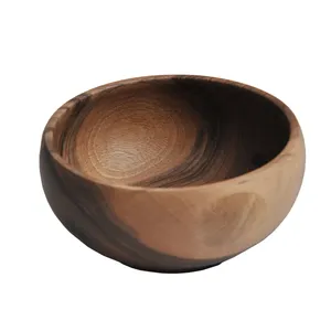 کاسه چوبی مدل گردو کد 10