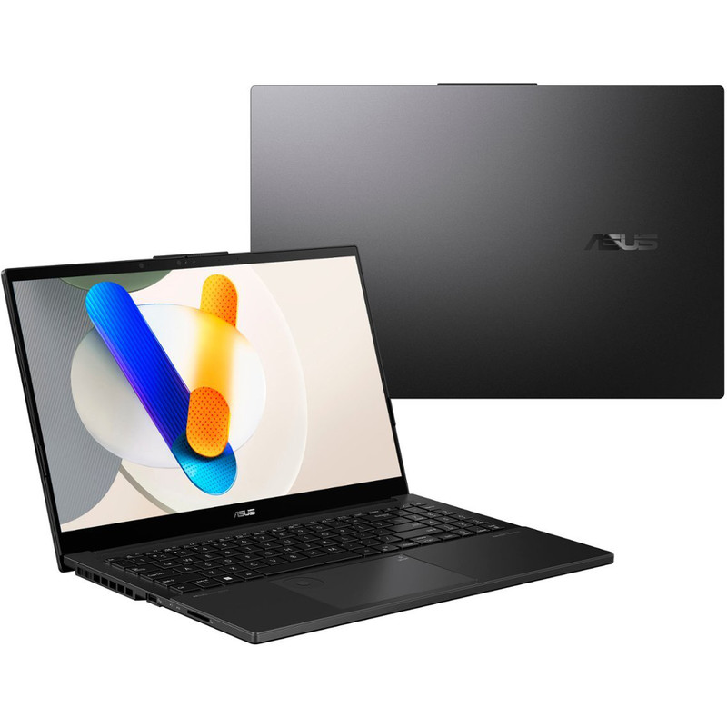 لپ‌تاپ ایسوس مدل Vivobook Pro 15 Q533MJ-U73050 با پردازنده Core Ultra 7-155H و گرافیک RTX3050 6GB، رم DDR5 16GB با فرکانس 5600MHz، حافظه SSD با ظرفیت 1TB، نمایشگر 15.6 اینچ OLED با وضوح Full HD، نور پس‌زمینه کیبورد، سیستم‌عامل Windows 11