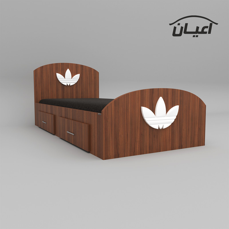 تخت خواب یک نفره اعیان مدل FH463 طرح اسپرت سایز 200×120 سانتی متر