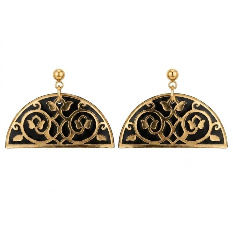 گوشواره زنانه طرح اسلیمی