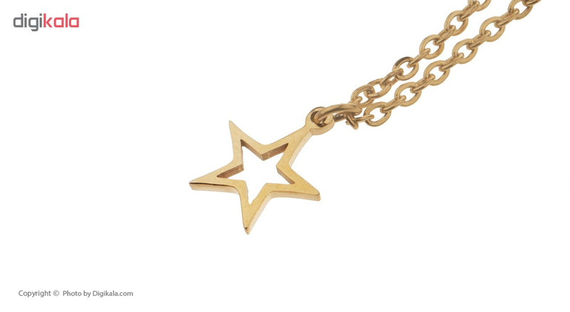 آویز ساعت طرح ستاره طلایی کد AWD93