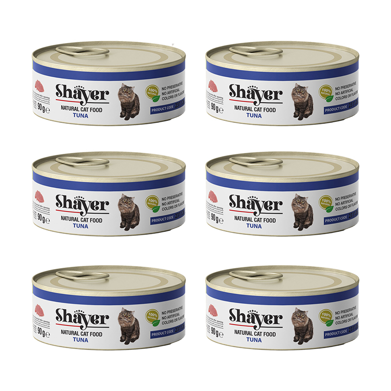 کنسرو غذای گربه شایر مدل ماهی وزن 110 گرم بسته 6 عددی