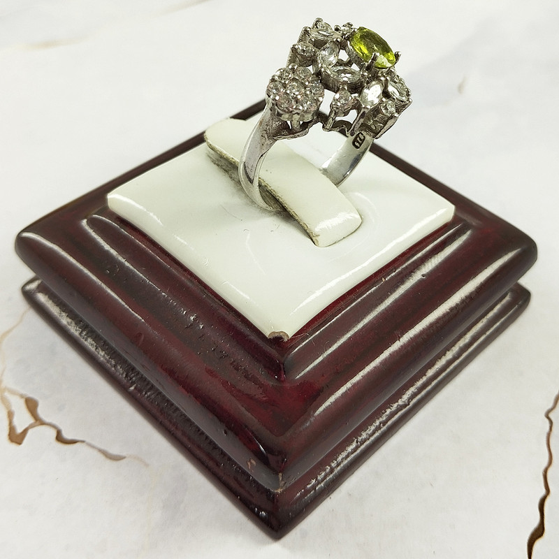 انگشتر نقره زنانه سلین کالا مدل زبرجد کد 21