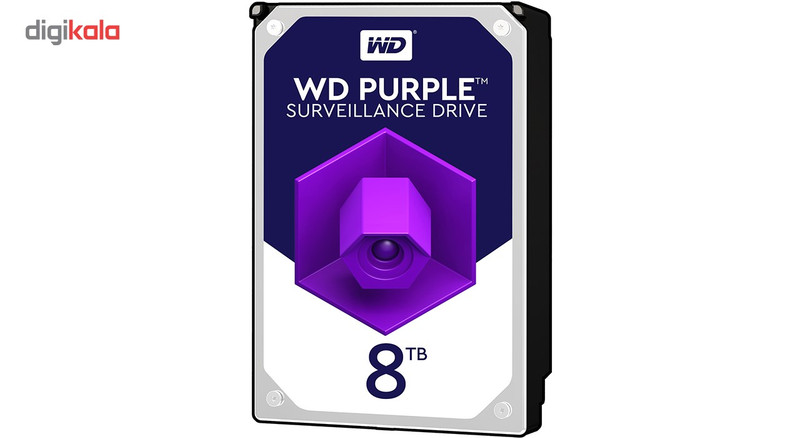هارددیسک اینترنال وسترن دیجیتال مدل Purple WD80PUZX ظرفیت 8 ترابایت
