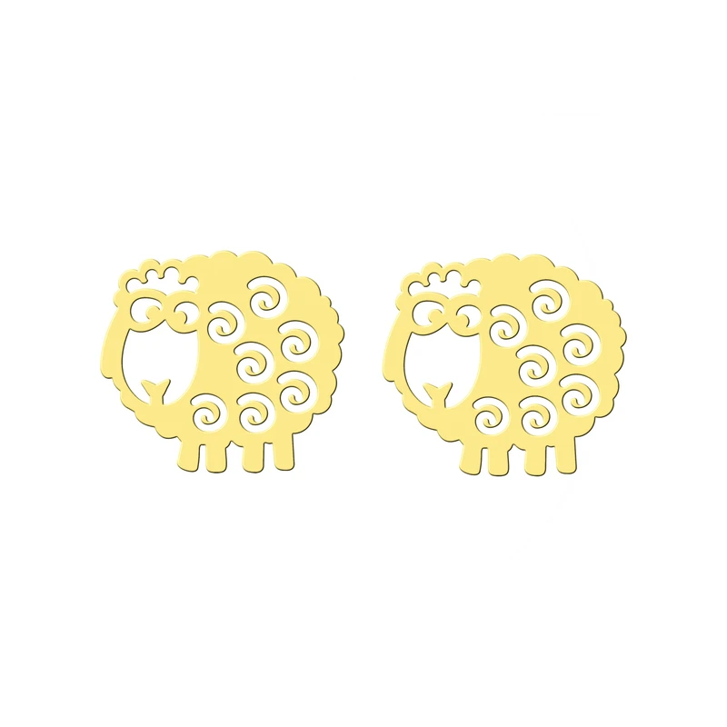 گوشواره طلا 18 عیار زنانه کرابو طرح ببعی مدل Kr5096