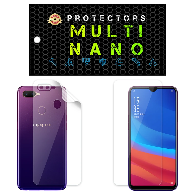 محافظ صفحه نمایش مولتی نانو مدل X-SFT مناسب برای گوشی موبایل اوپو A7X به همراه محافظ پشت