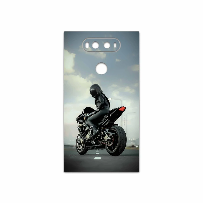 برچسب پوششی ماهوت مدل Motorcycling مناسب برای گوشی موبایل ال جی V20