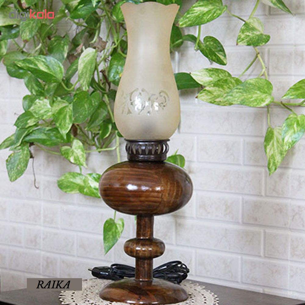 چراغ رومیزی رایکا طرح سنتی گردسوز  HA016-A