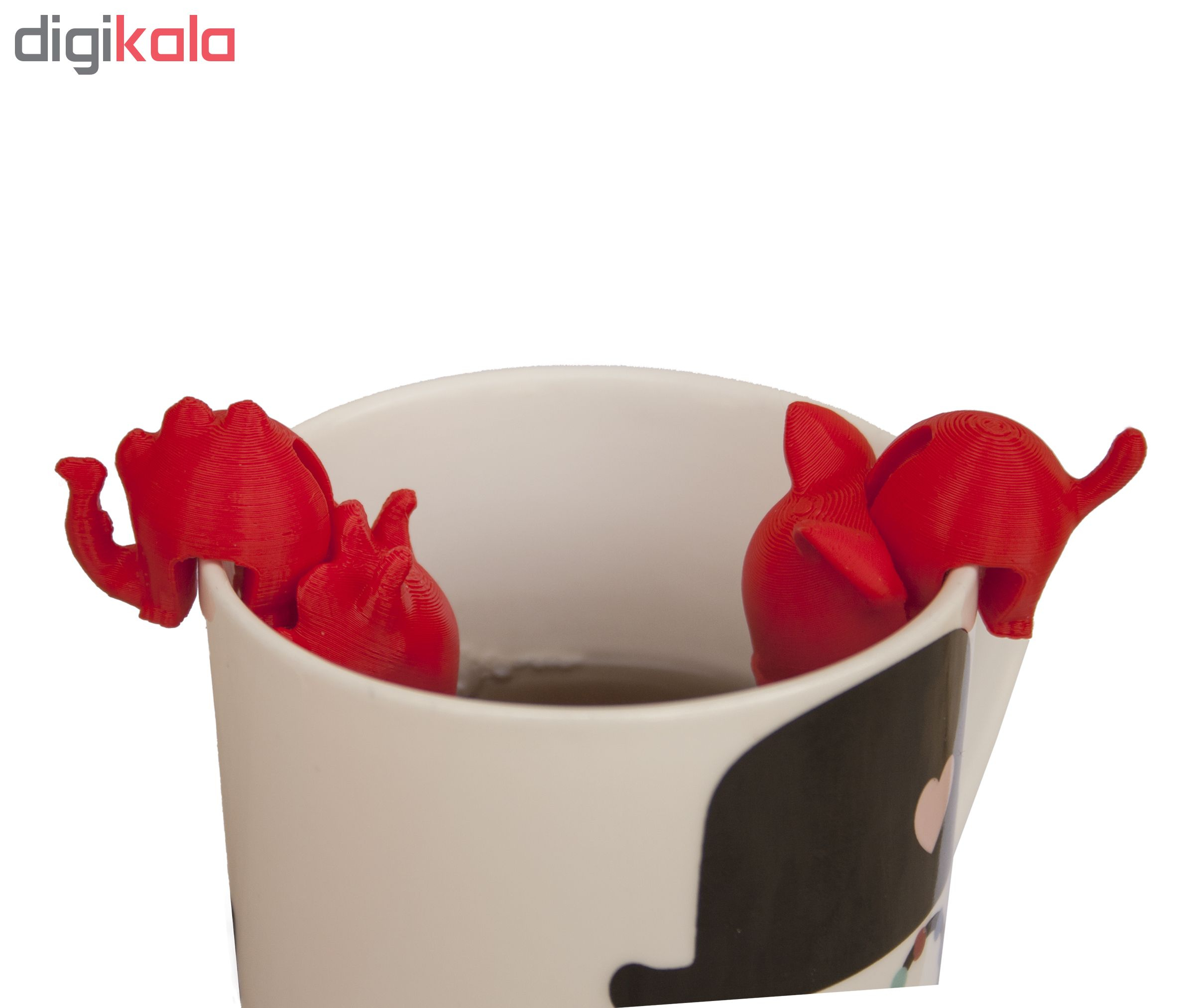 عروسک تزیین لیوان مدل دینو pla49 بسته دو عددی