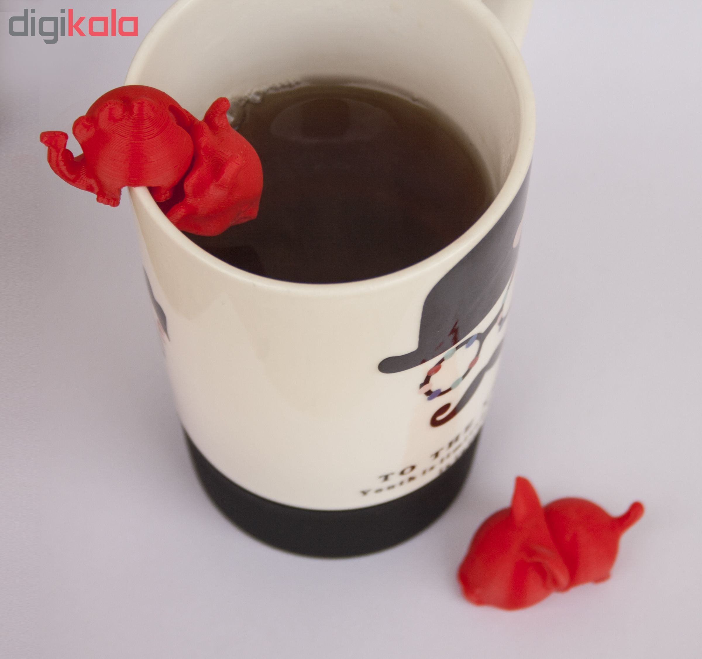 عروسک تزیین لیوان مدل دینو pla49 بسته دو عددی