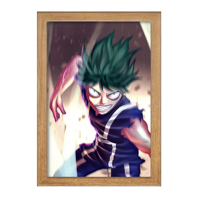 تابلو خندالو مدل دکو انیمه آکادمی قهرمان من  کد 16132