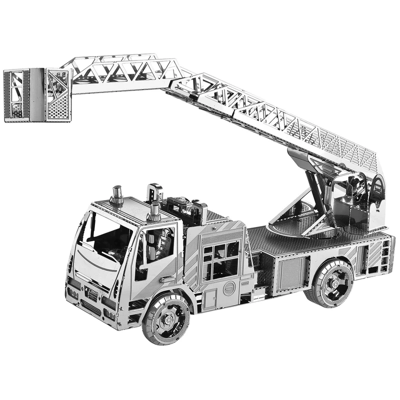 پازل فلزی سه بعدی - مدل ماشین آتش نشانی BMK بهمراه انبردست مخصوص