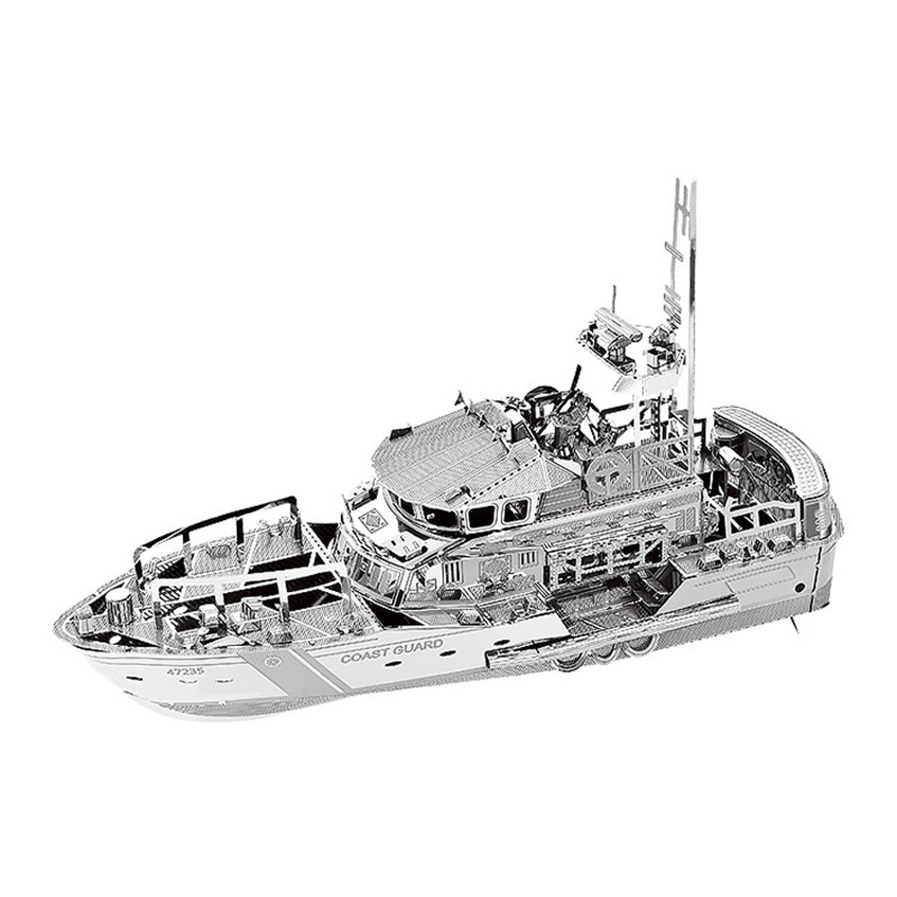 پازل فلزی سه بعدی - مدل قایق ساحلی BMK بهمراه انبردست مخصوص