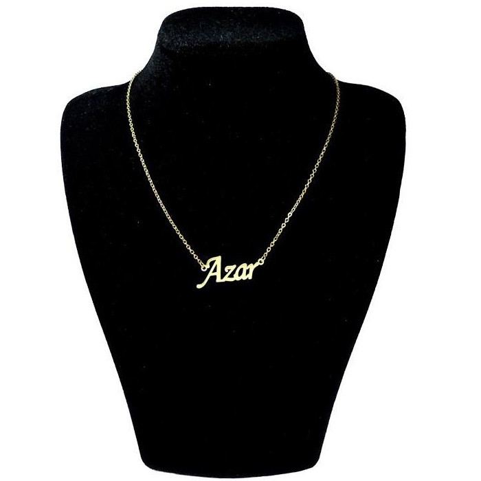 گردنبند نقره طرح اسم آذر کد 01 گردنبند نقره طرح اسم آذر کد 01